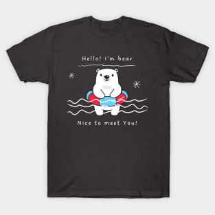 Hello I'm Bear Design T-Shirt